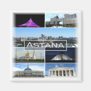 zKZ004 ASTANA mosaic, Kazakhstan, Asia, Fridge Magnet