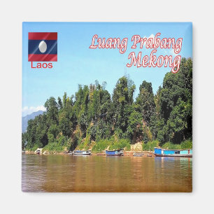 zLA012 MEKONG Luang Prabang, Laos, Asia, Fridge Magnet