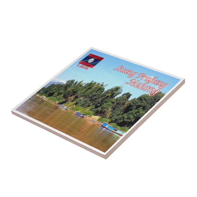zLA012 MEKONG Luang Prabang, Laos, Asia, Tile (Side)
