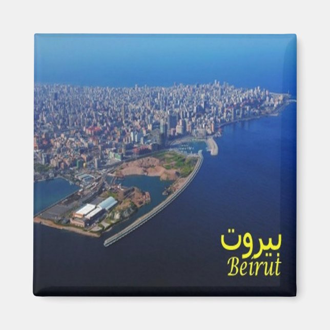 zLB010 BEIRUT city, Lebanon, Asia, Fridge  Magnet (Front)