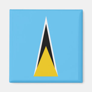 zLC001 SAINT LUCIA, FLAG, America, Fridge Magnet
