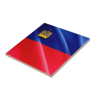 zLI002 LIECHTENSTEIN wafig FLAG - Fridge Magnet K Tile