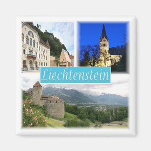 zLI003 VADUZ Liechtenstein, Fridge Magnet
