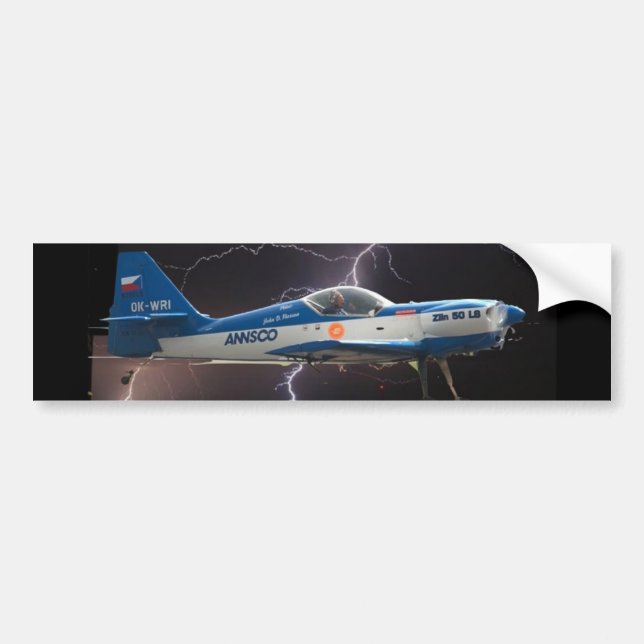 ZLIN 50 IN LIGHTNING BUMPER STICKER (Front)