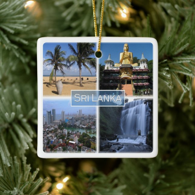 zLK004 SRI LANKA mosaic, Asia, Ceramic Ornament (Tree)