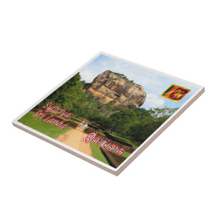 zLK007 SIGIRIYA ROCK FORTRESS, Sri Lanka, Tile