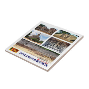 zLK015 POLONNARUWA collage, Sri Lanka, Tile