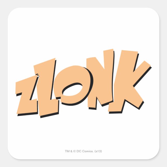 ZLONK! SQUARE STICKER (Front)