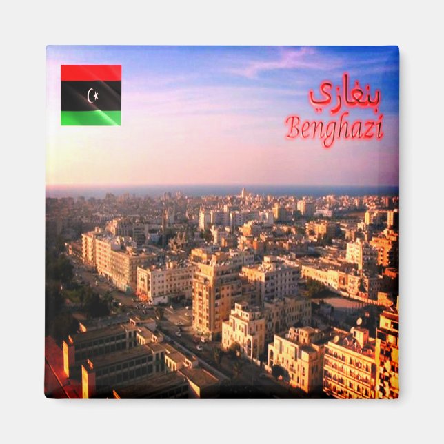 zLY006 BENGHAZI, Libya - Benghazi, Africa, Fridge Magnet (Front)