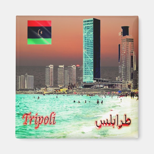 zLY025 TRIPOLI, Towers, Libya, Africa, Fridge Magnet (Front)