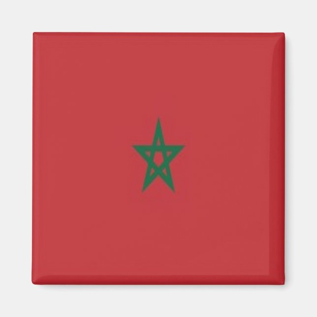 zMA001 MOROCCO, FLAG, Africa, Fridge Magnet (Front)