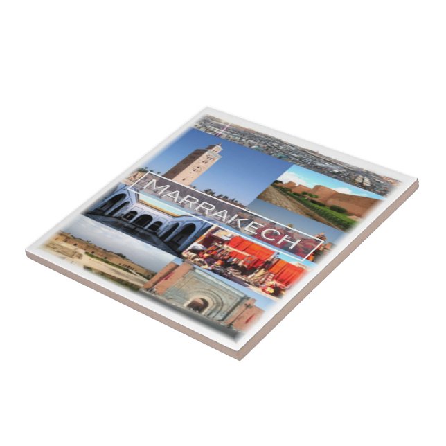 zMA015 MARRAKECH, Morocco, Africa, Tile (Side)