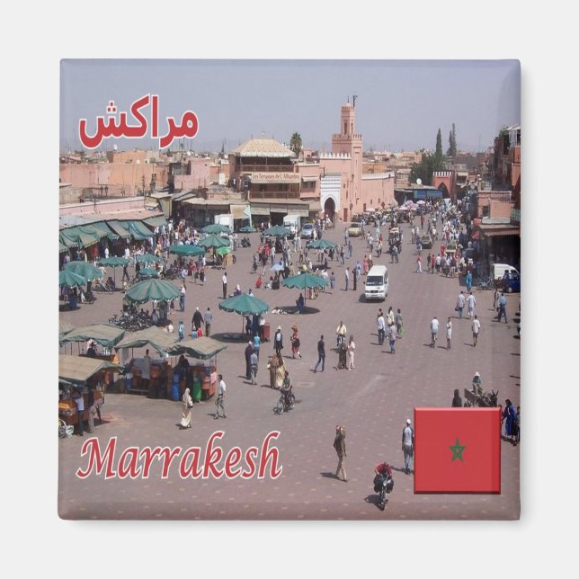 zMA025 MARRAKESH, Morocco, Africa, Fridge Magnet (Front)