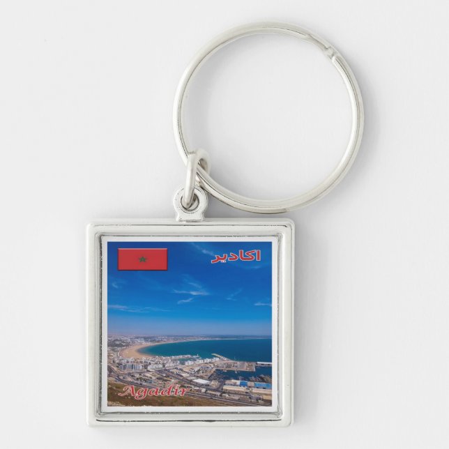 zMA026 AGADIR, Morocco, Africa, Key Ring (Front)