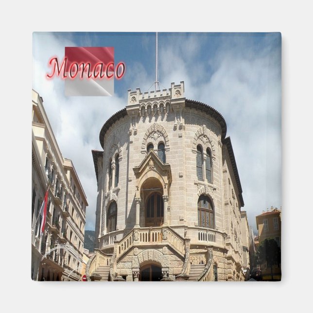 zMC014 PALAIS DE JUSTICE, Monaco, Fridge Magnet (Front)