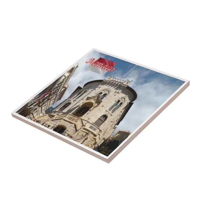 zMC014 PALAIS DE JUSTICE, Monaco, Tile (Side)