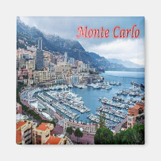 zMC018 MONTE CARLO Panorama, Monaco, Fridge Magnet