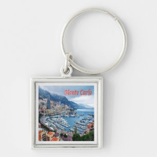 zMC018 MONTE CARLO Panorama, Monaco, Key Ring