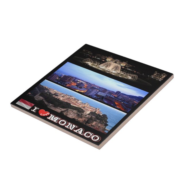 zMC032 MONACO collage "I Love", Tile (Side)