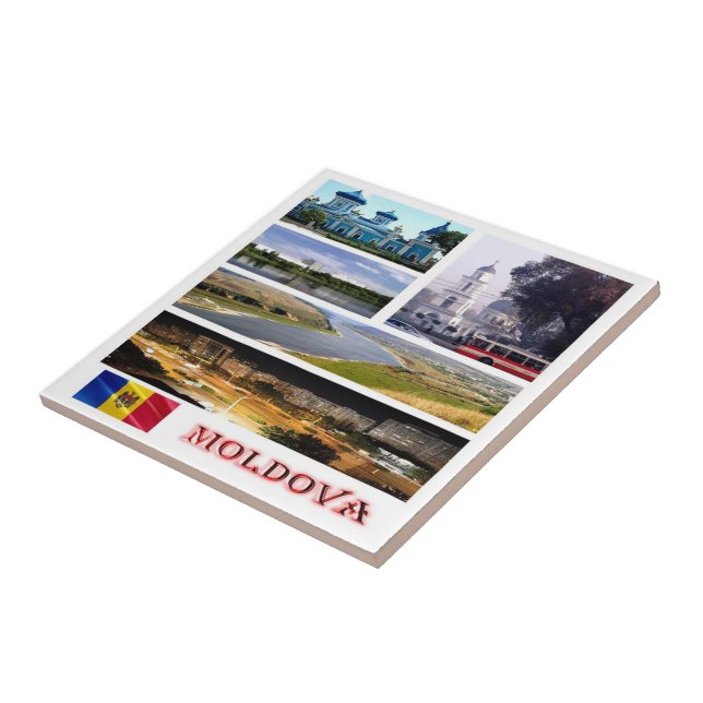 zMD005 MOLDOVA collage mosaic, Europe, Tile (Side)