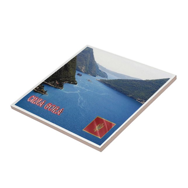 zME018 GULF OF KOTOR, Montenegro, Tile (Side)