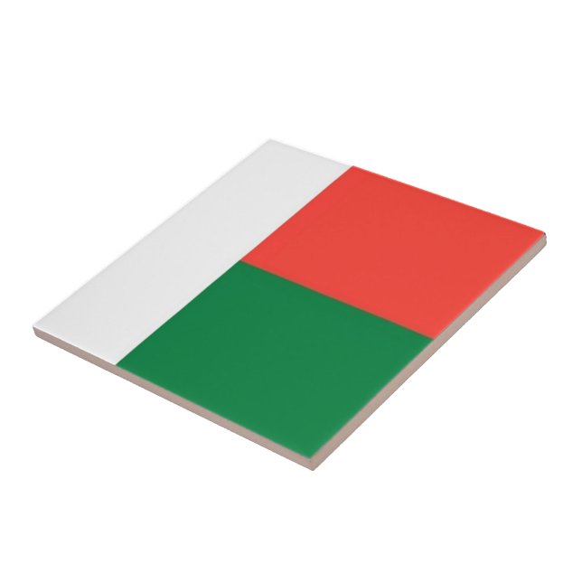 zMG001 MADAGASCAR FLAG, Africa, Tile (Side)