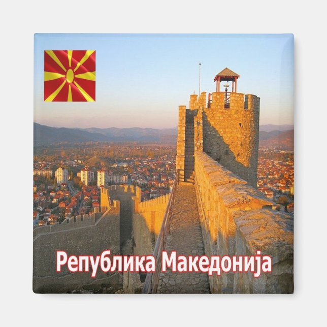 zMK009 OHRID SAMOIL'S FORTRESS, Fridge Magnet (Front)