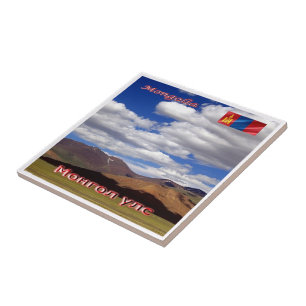 zMN006 MONGOLIA landscape, Asia, Tile