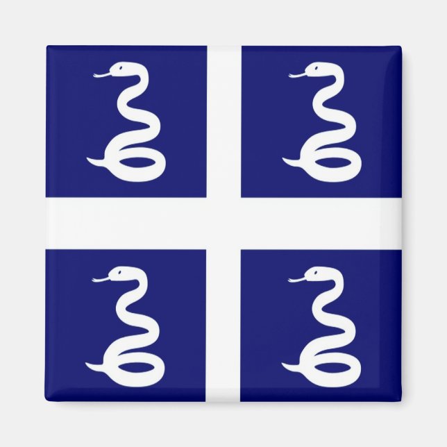 zMQ001 MARTINIQUE, Flag, America, Fridge Magnet (Front)