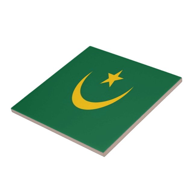 zMR001 MAURITANIA, Flag, Africa, Tile (Side)