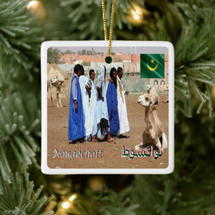 zMR007 NOUAKCHOTT,Camel market, Mauritania, Ceramic Ornament