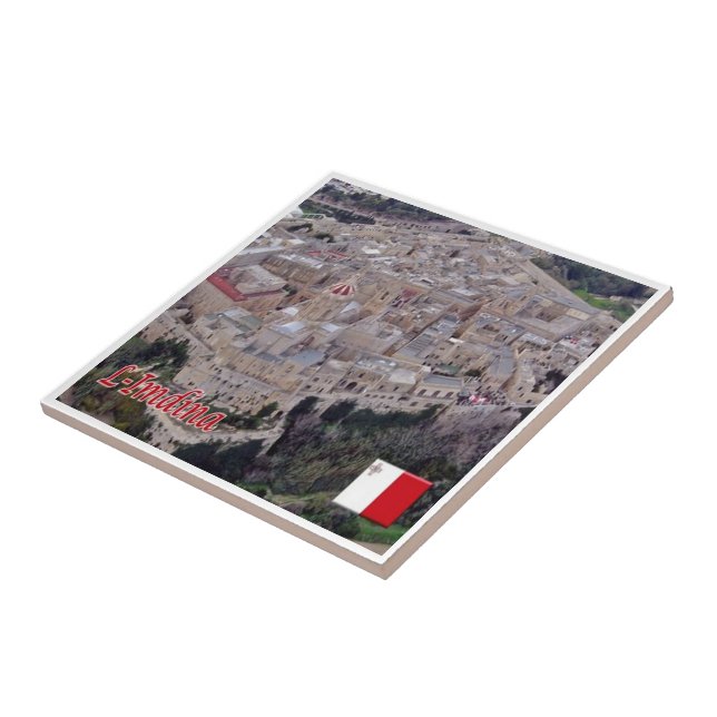 zMT009 MDINA SkyLine, Malta, Tile (Side)