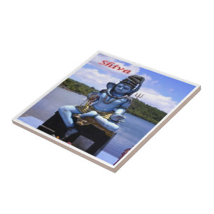 zMU004 MAURITIUS, God Shiva, Africa, Tile