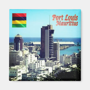 zMU014 PORT LOUIS, Mauritius, Africa, Fridge Magnet