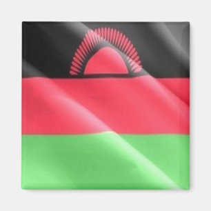 zMW002 MALAWI, Waving Flag, Africa, Fridge Magnet