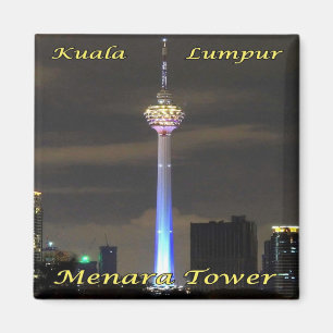 zMY007 MENARA TOWER Kuala Lumpur, Malaysia, Asia, Magnet