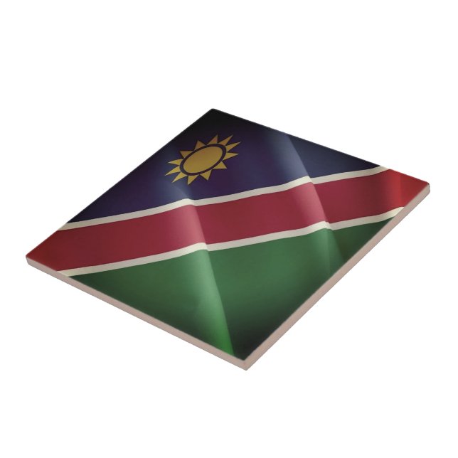 zNA002 NAMIBIA, Waving Flag, Africa, Tile (Side)