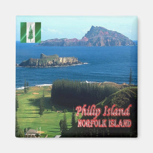 zNF009 PHILIP ISLAND, NORFOLK, Oceania, Fridge Magnet