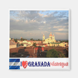 zNI009 GRANADA I Love, Nicaragua, America, Fridge Magnet