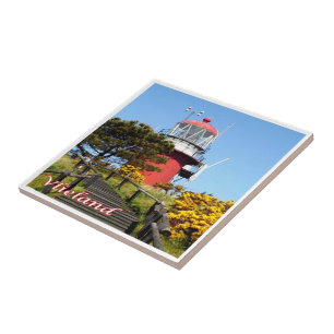 zNL021 VLIELAND lighthouse, Dutch Frisian Islands, Tile
