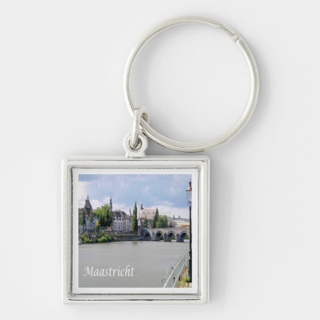 zNL027 MAASTRICHT Meuse river MASS, Europe, Key Ring (Front)