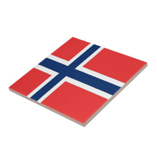 zNO001 NORWEGIAN FLAG, Norway, Tile