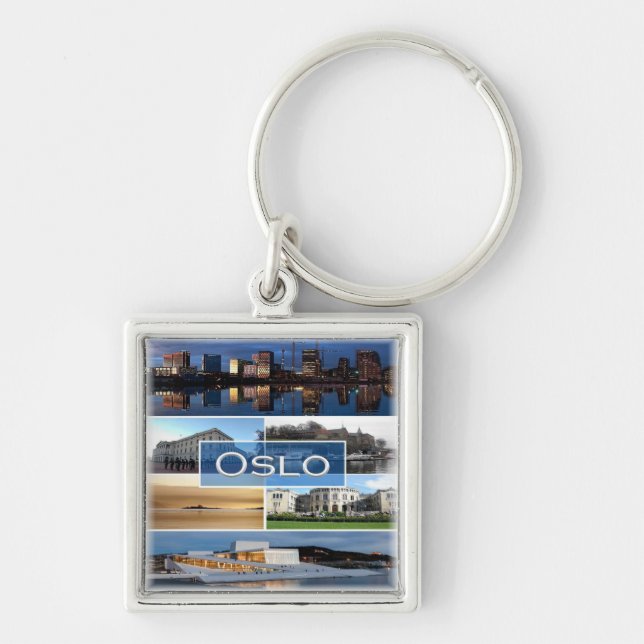 zNO006 OSLO, Norway, Europe, Key Ring (Front)