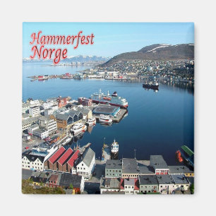 zNO016 HAMMERFEST, Norway, Europe, Fridge Magnet