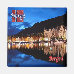 zNO022 BERGEN BRYGGEN, Norway, Europe, Fridge Magnet