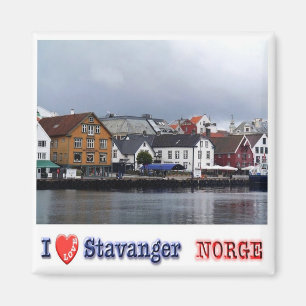 zNO027 STAVANGER "I Love", Norway, Europe, Fridge Magnet
