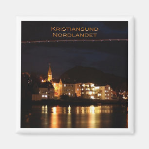 zNO034 KRISTIANSUND NORDLANDET, Norway, Fridge Magnet