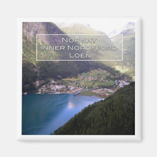 zNO110 INNER NORDFJORD LOEN, Norway, Fridge Magnet