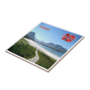 zNO142 FLAKSTAD, Lofoten, Norway, Tile