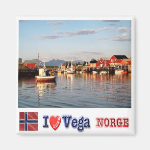 zNO147 VEGA "ILove", Norway, Europe, Fridge Magnet